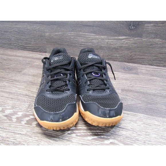 Asics Shoes - ASICS GEL Rocket 8 Size 7 Black Volleyball Crossfit Trainers Gum Sole
